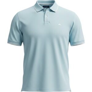 Tommy Bahama Mens Polo Shirt Light Blue Short Sleeve Tipped Collar Marlin XL